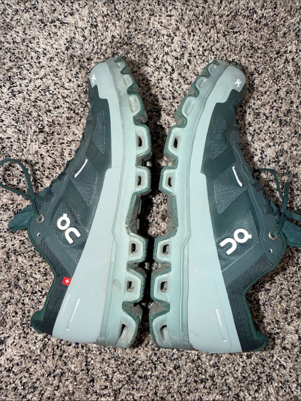On Cloudventure Waterproof Green Trail Shoes Missiongrip Women’s Size 11 - Picture 6 of 8